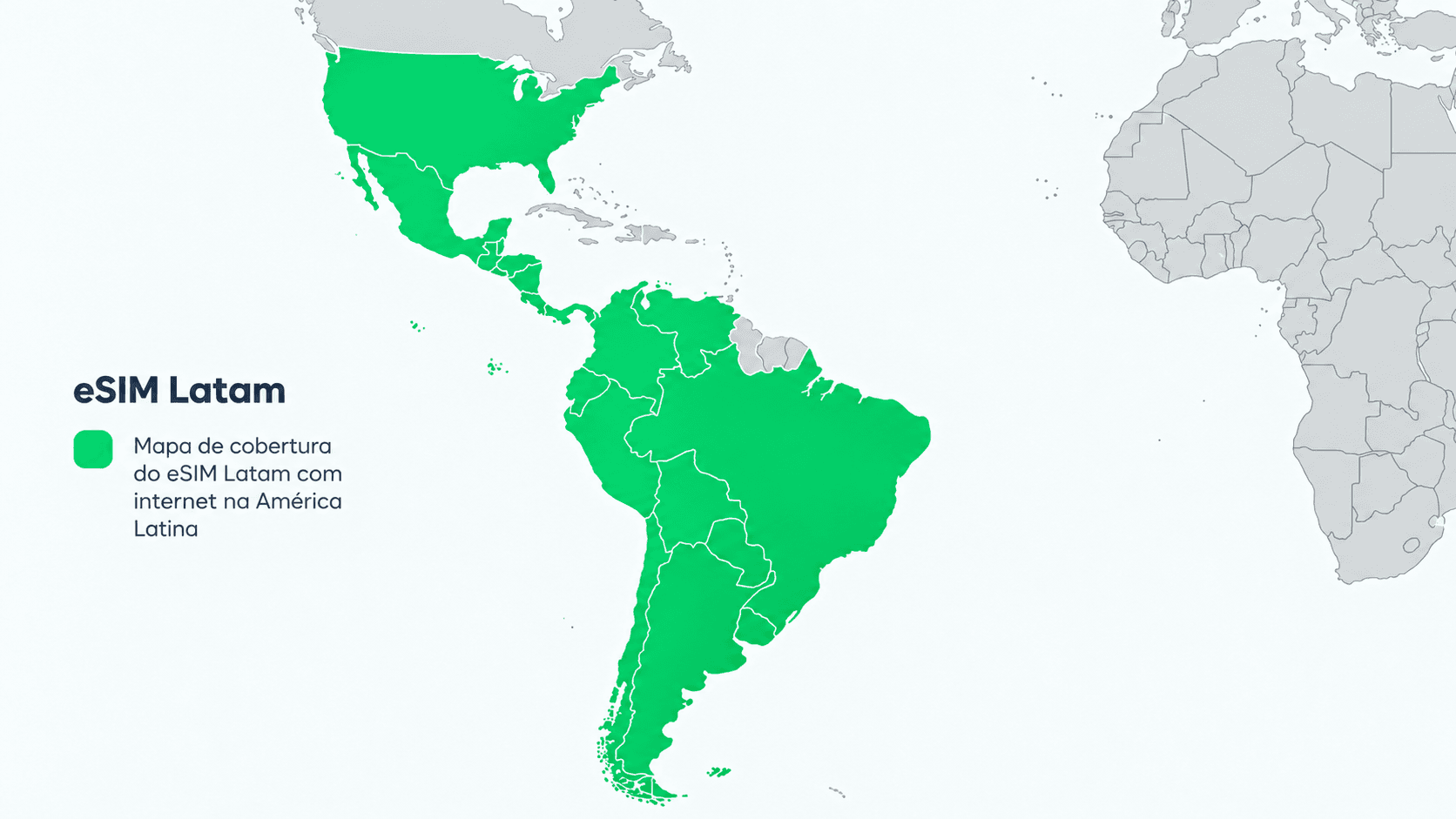Latin America coverage map